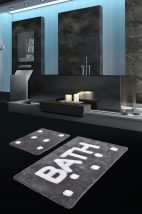 Bath Akril fürdőszoba szőnyeg szett (2 darab)  Füst