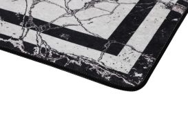 Marmor (70 x 120) Fürdőszoba szőnyeg  Fekete-fehér
