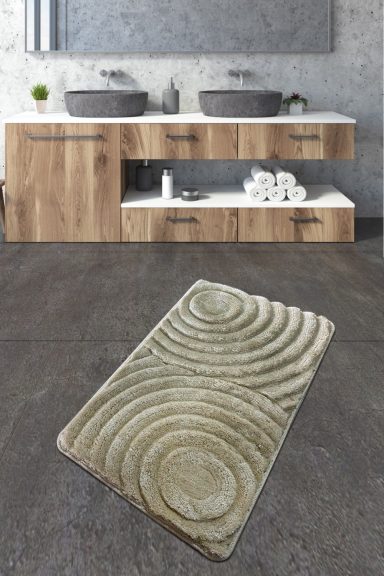 Wave (70 x 120) Akril fürdőszoba szőnyeg  Kő