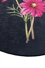 Sitivo Djt Fürdőszoba szőnyeg szett (3 darab)  Fekete rózsaszín zöld