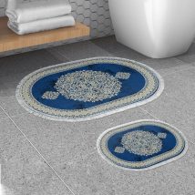 410602 - O Fürdőszoba szőnyeg szett (2 darab)  Kék