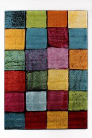 Renkli Kare Előszoba szőnyeg (100 x 150)  Multicolor