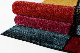 Renkli Kare Előszoba szőnyeg (100 x 150)  Multicolor