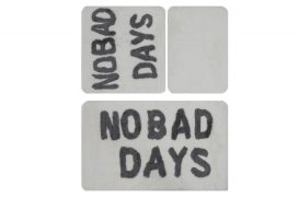 No Bad Days Akril fürdőszoba szőnyeg szett (2 darab)  Multicolor