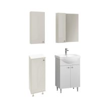   Lucia Simple, Ikeany alsószekrény mosdóval és tükrös szekrénnyel fürdőszobai szett