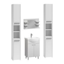   Luna S30 fürdőszobai szett Ikeany alsószekrénnyel, mosdóval, Haro L5 Tükrös polccal
