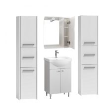   Luna S33 fürdőszoba bútor szett Ikeany alsószekrény mosdóval és Emilia tükrös szekrénnyel