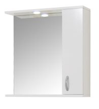 Oglio50 Fürdőszobai tükrös szekrény 50 cm fehér