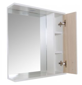 Oglio Fürdőszobai tükrös szekrény 60cm sonoma