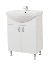   Bazena60 II NEW fürdőszobai alsószekrény mosdóval 60 cm fehér