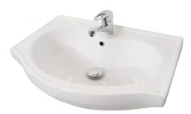 Bazena60 II NEW fürdőszobai alsószekrény mosdóval 60 cm fehér