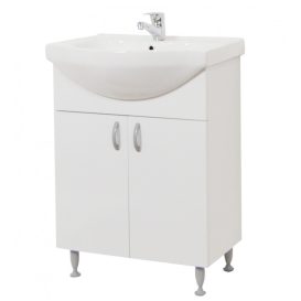 Bazena55  III NEW Fürdőszobai alsószekrény mosdóval 55 cm fehér