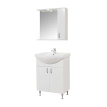 Bazena55 III NEW fürdőszoba bútor szett mosdóval, Oglio 50 tükrös polccal
