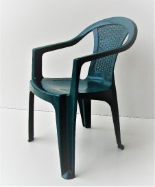 Lamia 4 személyes kerti bútor szett, zöld asztallal, 4 db Flen zöld székkel