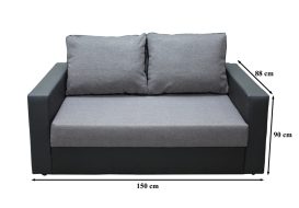 Sorano Ágyfunkciós kihúzható kanapé Szürke