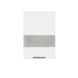 Salandra egyajtós üveges felső konyhaszekrény SC 40 Fehér
