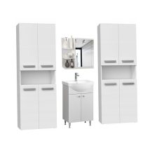   Adino Lungo fürdőszoba bútor szett Ikeany alsószekrénnyel, mosdóval, Adino II NEW tükrös szekrénnyel