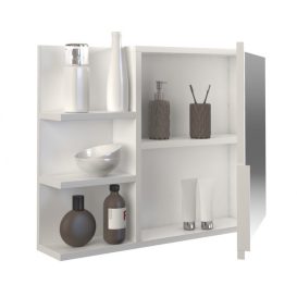 Adino II NEW fürdőszobai tükrös szekrény - Fehér