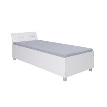 Como  90x200 cm ágykeret magasfényű fehér