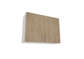   Benita 2 ajtós Felső konyhaszekrény  Természetes fa-Fehér 80x30x60 cm