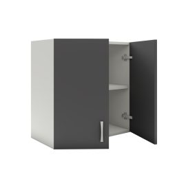 Benita 2 ajtós Felső konyhaszekrény  Antracit-Fehér 60x30x60 cm