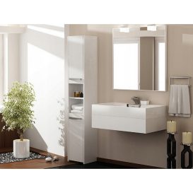 Luna S30 Fürdőszobai magas szekrény - fehér