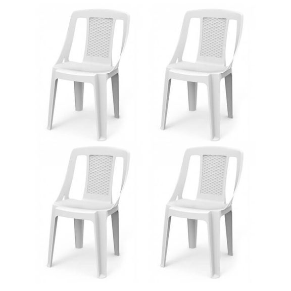 Burco Kerti szék Fehér - 4 DB