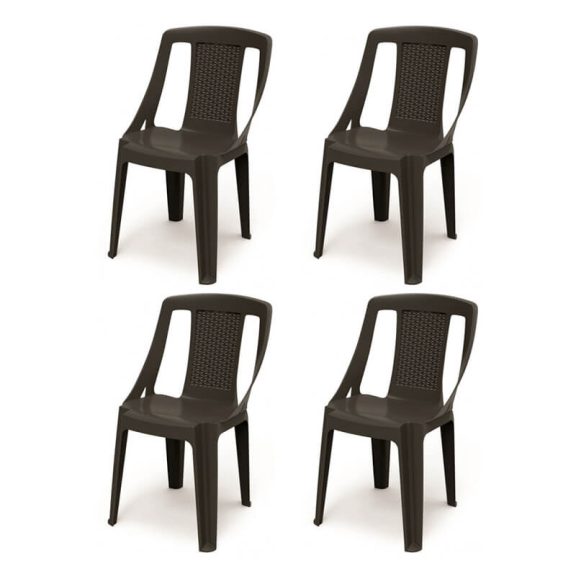 Burco Kerti szék Antracit - 4 DB