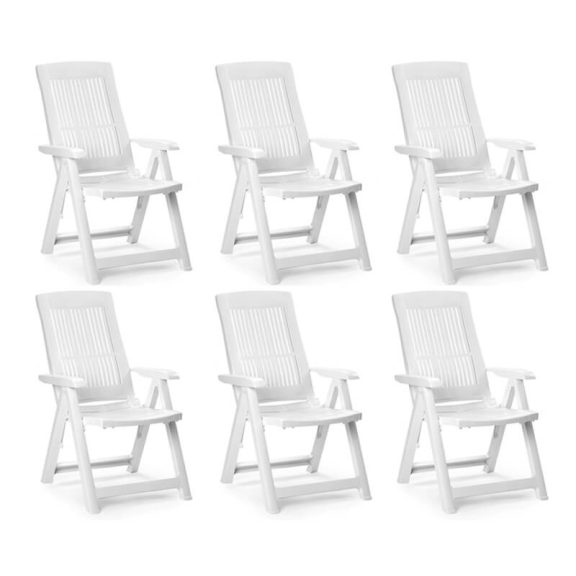 Zimuri Kerti szék Fehér - 6 DB