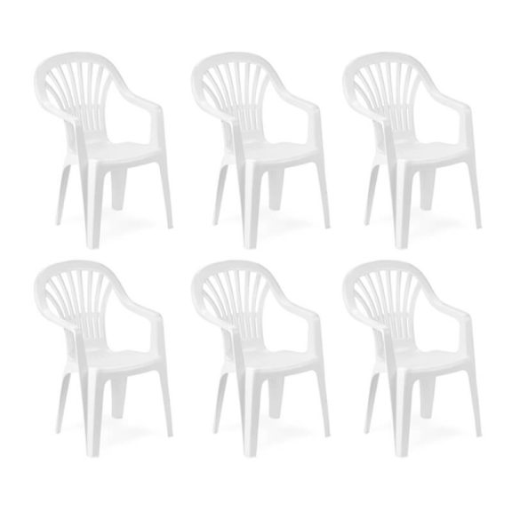 Himara Kerti szék Fehér - 6 DB