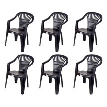  Flen kerti szék Antracit - 6 DB