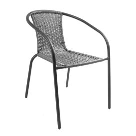 XXL 8 személyes kerti bútorszett Herkules székekkel Antracit - Fehér