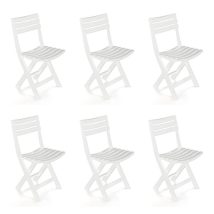 Simon összecsukható szék Fehér - 6db