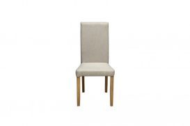 Maasix WTG Magasfényű Fehér 4 személyes étkezőszett Bézs Vanda székekkel