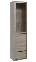   Montana W1D 1 vitrines ajtós kombinált szekrény  Truffla-Tölgy