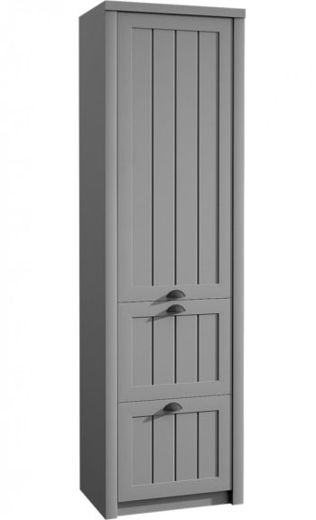 Provance S1D2S Grey Háromrészes vékony magas szekrény  Szürke