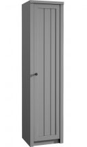 Provance S1D Grey Vékony magas gardróbszekrény  Szürke