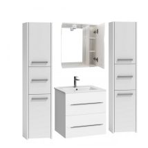   Luna S33 fürdőszoba bútor szett Aida alsószekrény mosdóval és Emilia tükrös szekrénnyel