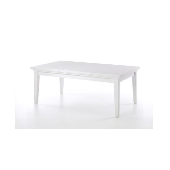 Dohányzóasztal, DTD fóliázott/MDF festett, fehér, PARIS