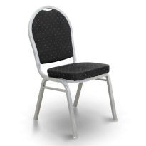 JEFF Egymásra rakható szék FEKETE