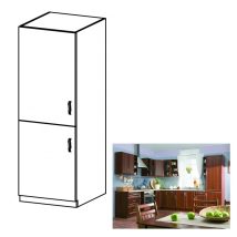   SICILIA D60ZL Beépített hűtőhöz való szekrény balos DIÓ