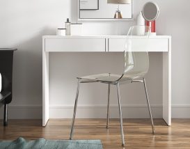 Modern fésülködő asztal, VIOLET, fehér