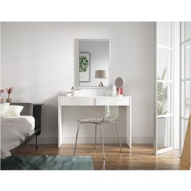 Modern fésülködő asztalhoz tükör, VIOLET, fehér
