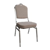 Rákásolható szék,  bézs/minta/króm, ZINA 3 NEW