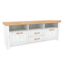 TV asztal B, tölgy craft arany/tölgy craft fehér, SUDBURY