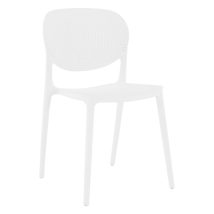 Rakásolható szék, fehér, FEDRA NEW