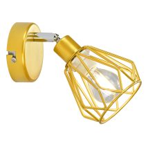 Fali lámpa, arany/fém, OKIRA TYP 2