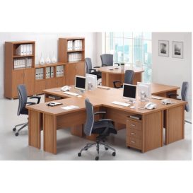 Ívelt íróasztal, tárgyalóterembe, amerikai cseresznye, OSCAR T03